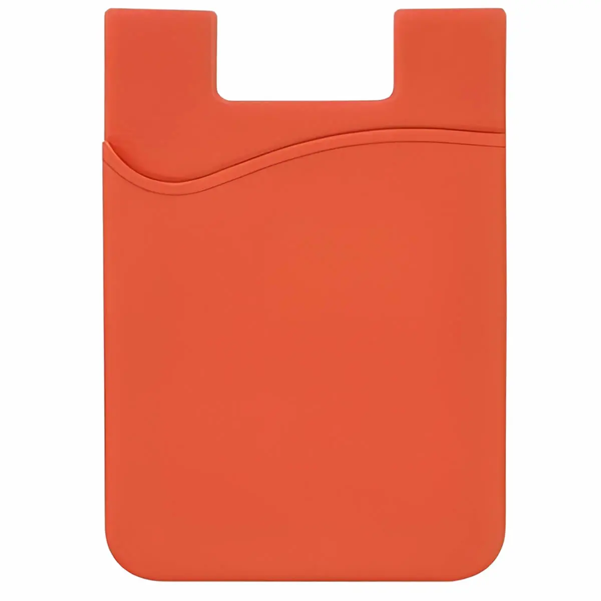 [GJTP-5885- Orange] Sleek Silicone Smartphone Mobile Wallet (Orange)