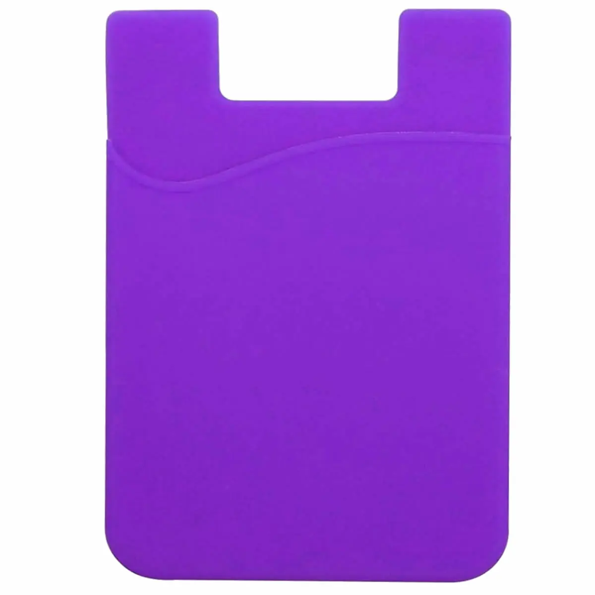 [GJTP-5885- Purple] Sleek Silicone Smartphone Mobile Wallet (Purple)