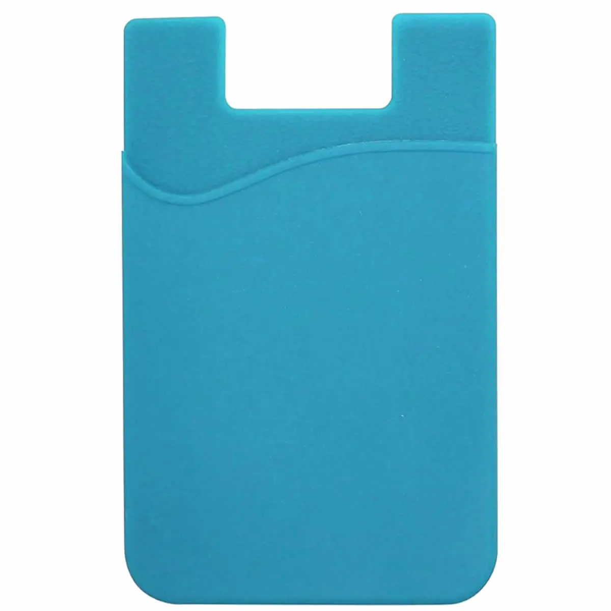[GJTP-5885- Sky Blue] Sleek Silicone Smartphone Mobile Wallet (Sky Blue)