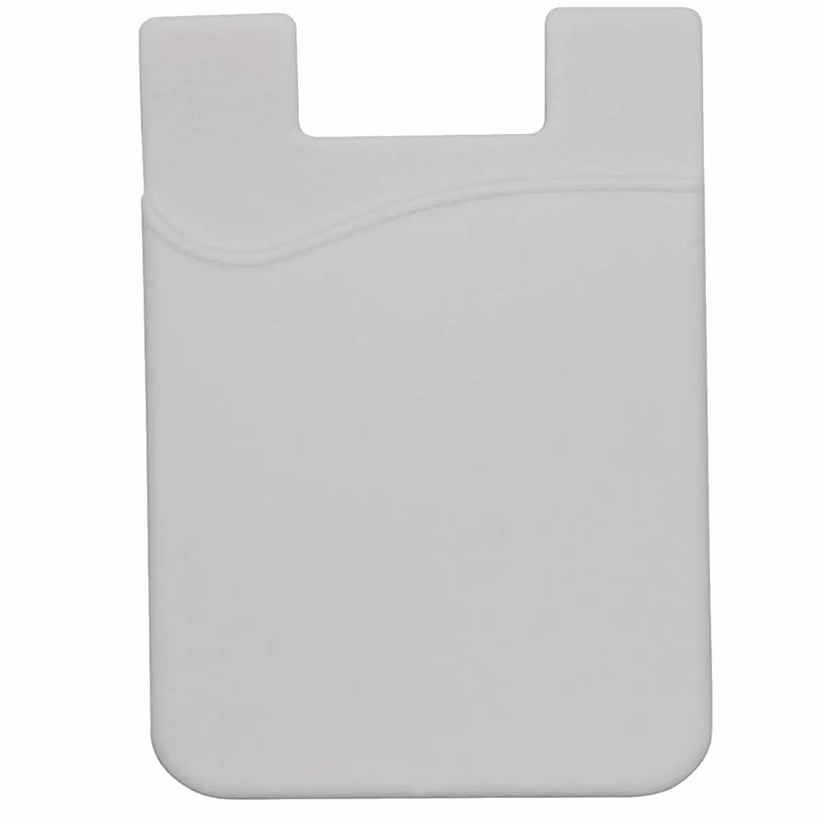 [GJTP-5885- White] Sleek Silicone Smartphone Mobile Wallet (White)
