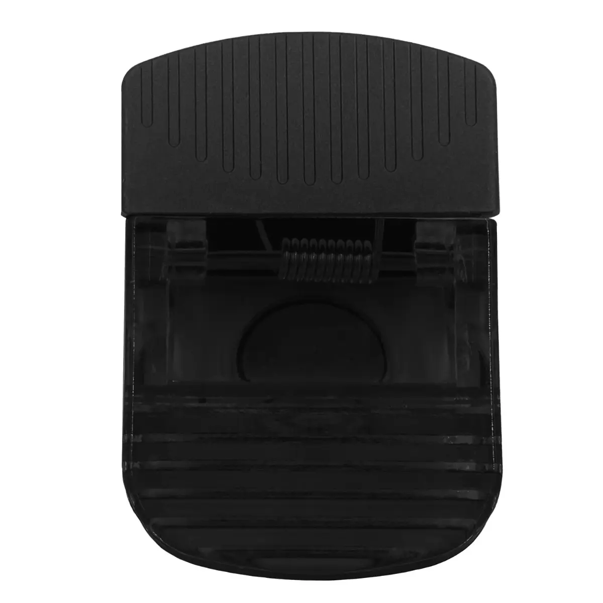 [J-01- Transparent Black] Clip It Good: Hilariously Printed Wide Rectangle Clips (Transparent Black)