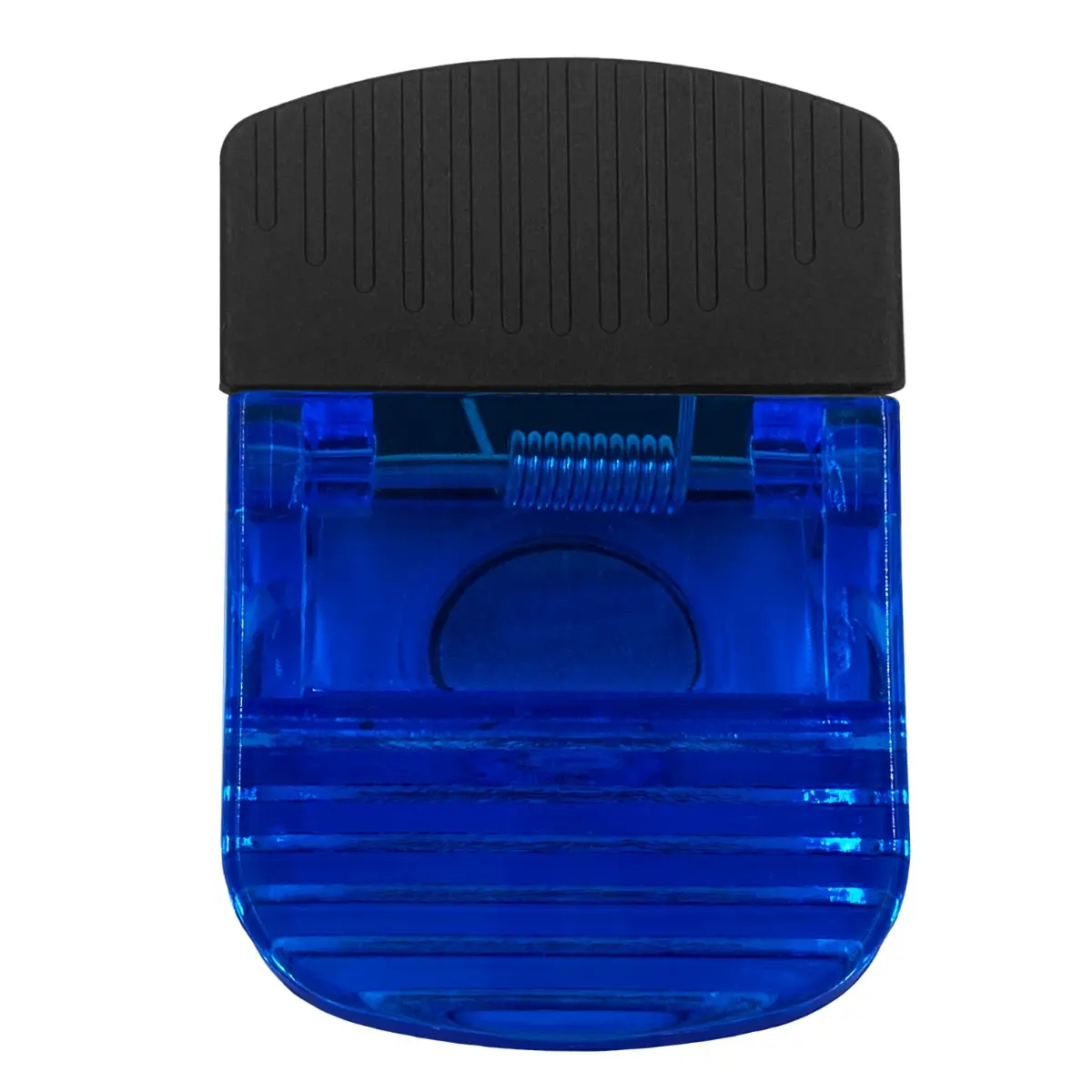 [J-01- Transparent Blue] Clip It Good: Hilariously Printed Wide Rectangle Clips (Transparent Blue)