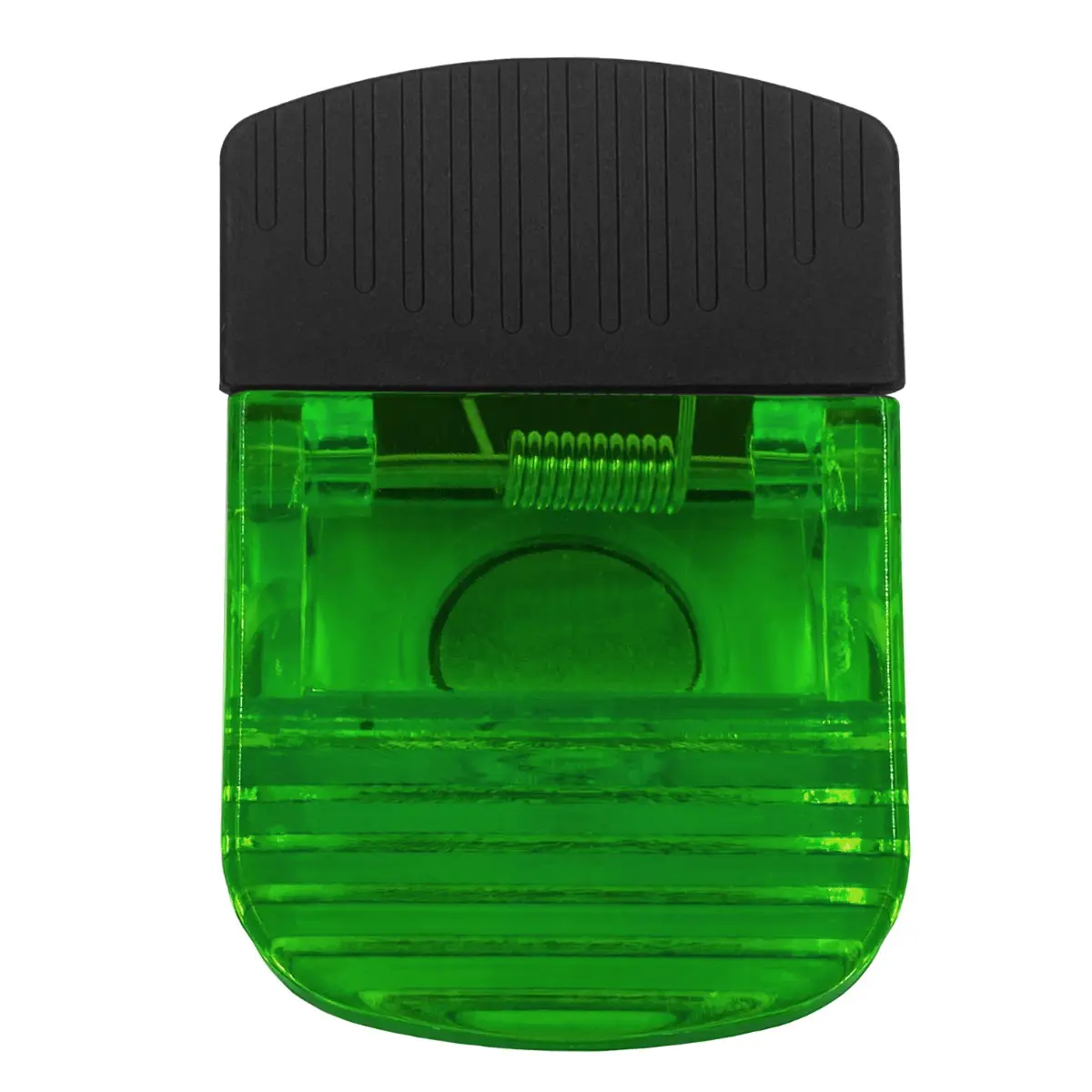 [J-01- Transparent Green] Clip It Good: Hilariously Printed Wide Rectangle Clips (Transparent Green)