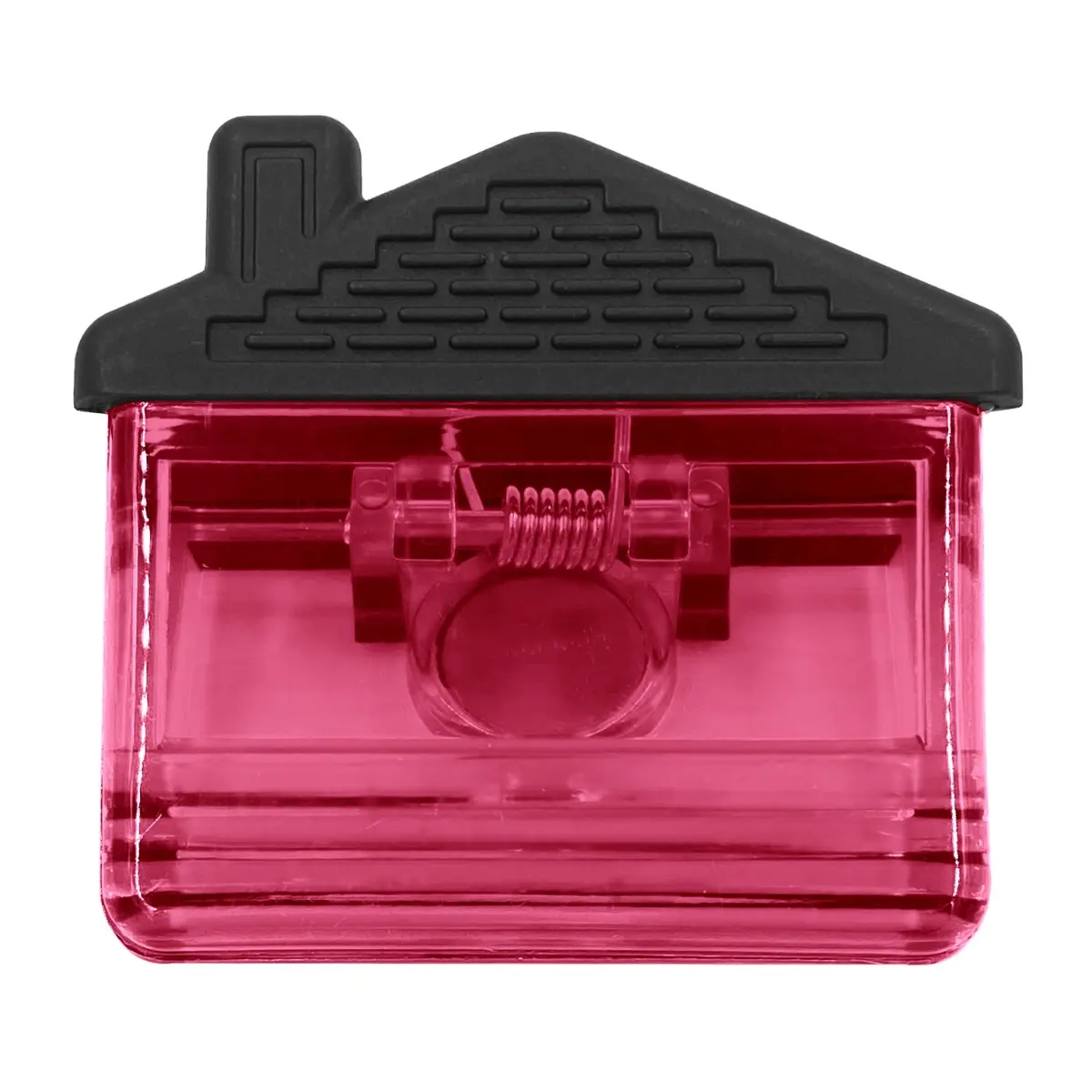 [J-03- Transparent Pink] Hold it All: Magnetic House Clips Put Clutter Away (Transparent Pink)