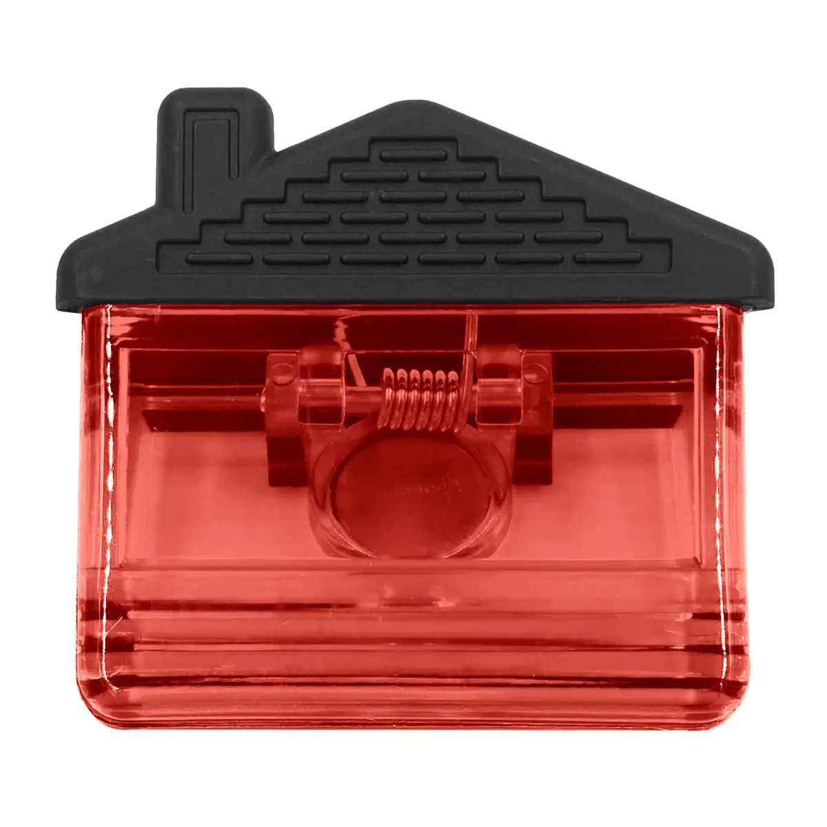 [J-03- Transparent Red] Hold it All: Magnetic House Clips Put Clutter Away (Transparent Red)