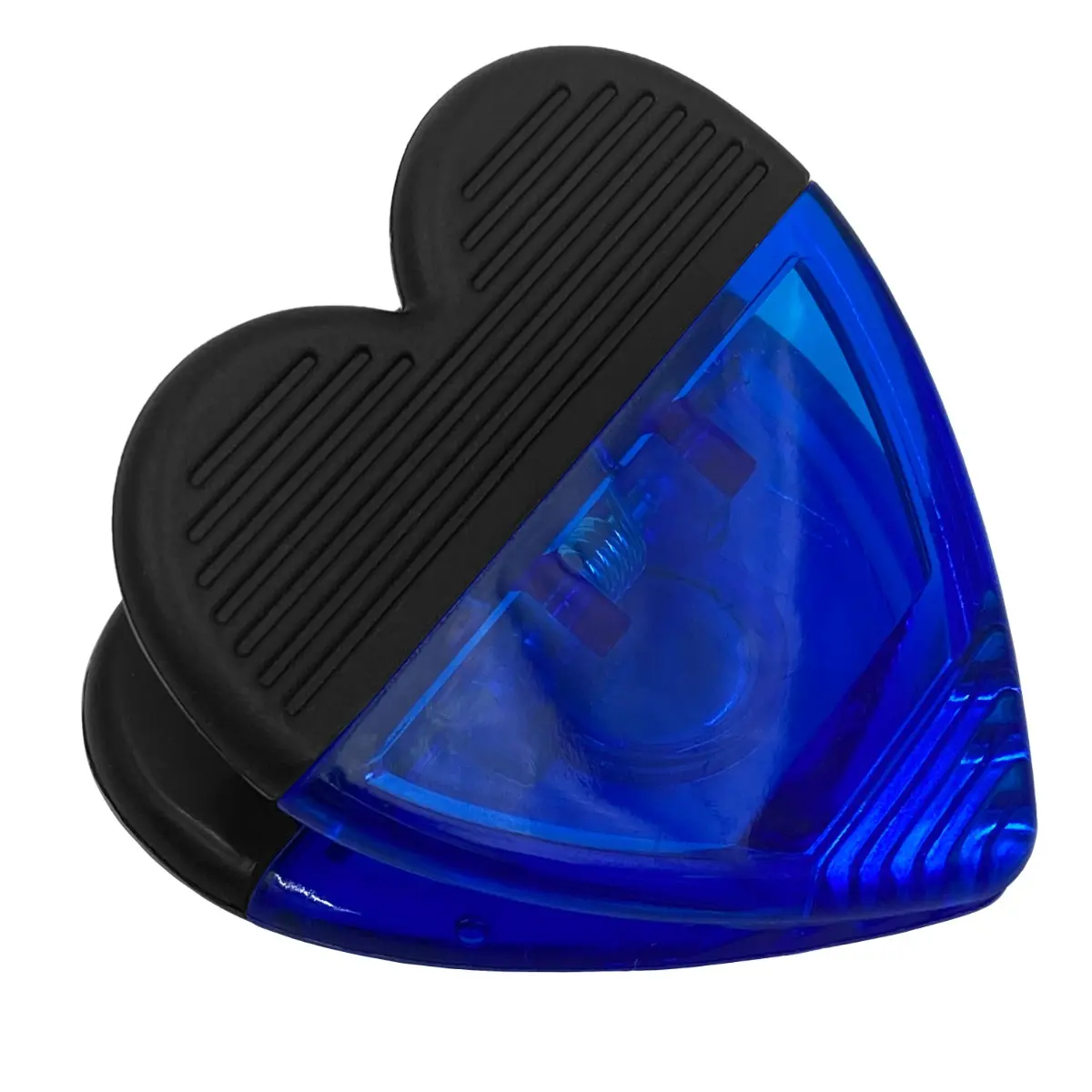 [J-04- Transparent Blue] Love Your Snacks: Heart-Shaped Chip Clips (Transparent Blue)