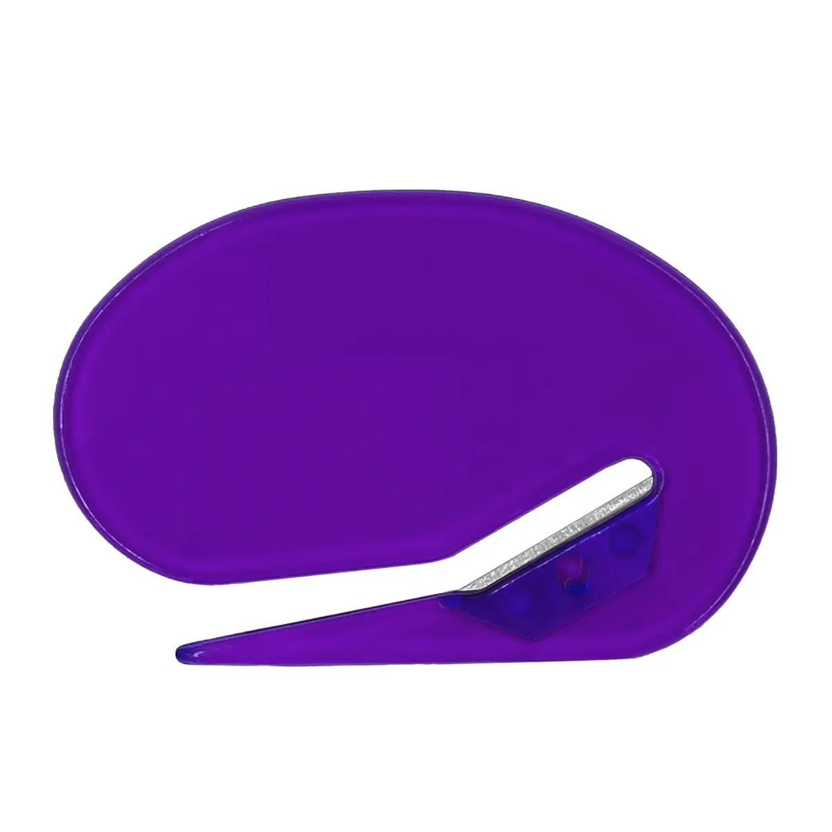 [K-03- Transparent Purple] Oval Office Mail Magic: Cut Through Envelopes Like a Pro (Transparent Purple)