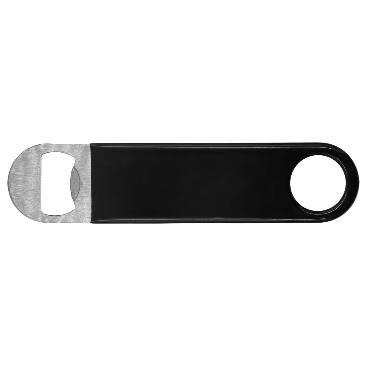 [KPQ-S1784- Black] Vinyl Wrapped Paddle Bottle Opener (Black)