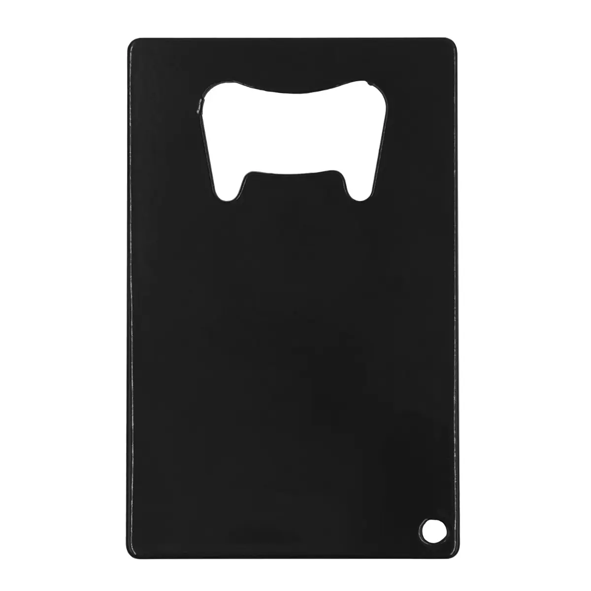 [KPQ-S54- Black] Heavy Duty Stainless Steel Credit Card Bottle Opener (Black)