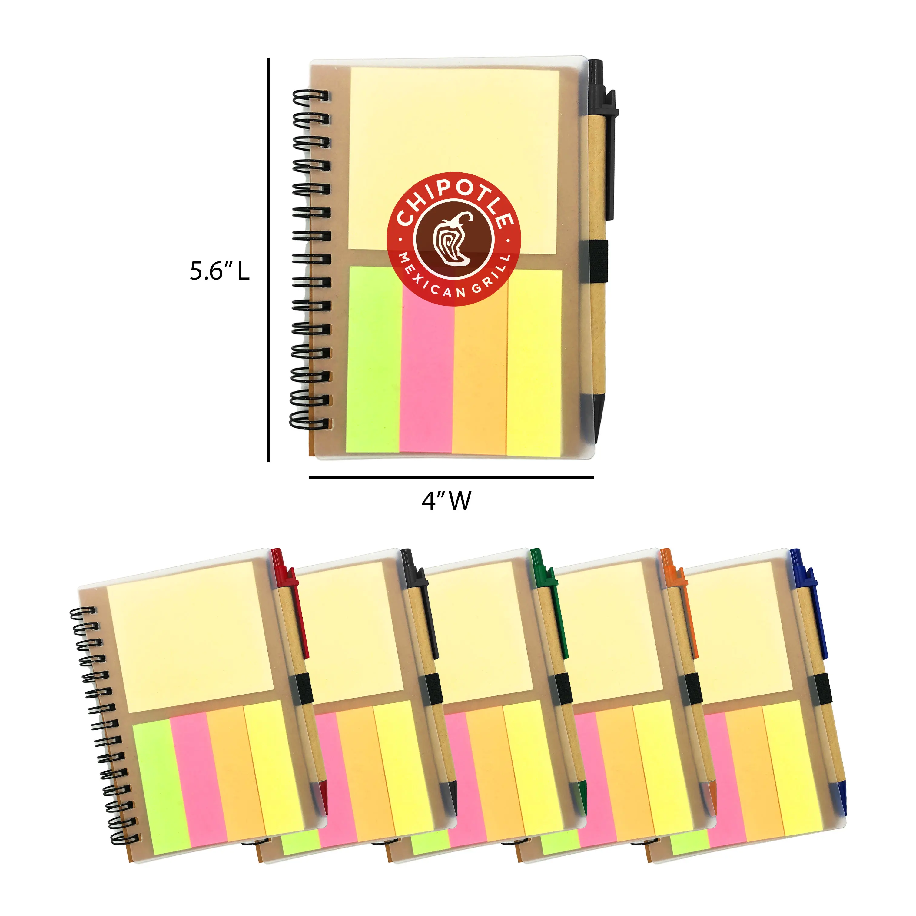[KX-211- Clear] Eco-Friendly Complete Set Spiral Notebook (Clear)
