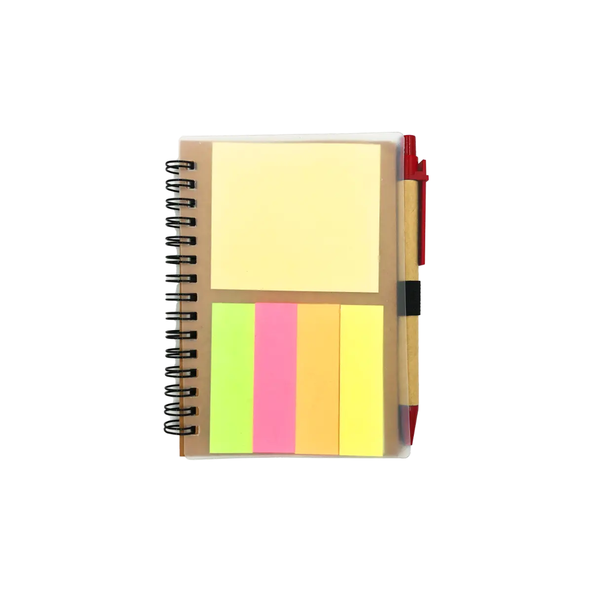 [KX-211- Red] Eco-Friendly Complete Set Spiral Notebook (Red)