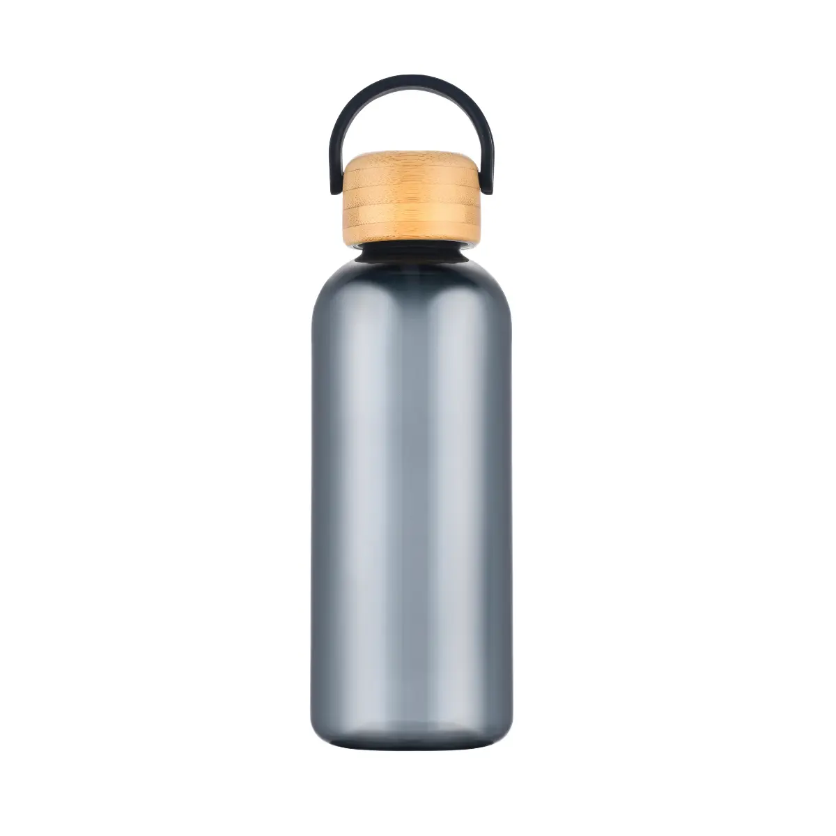 [LS-108- Smoke] 21OZ RPET water bottle with bamboo lid (Smoke)