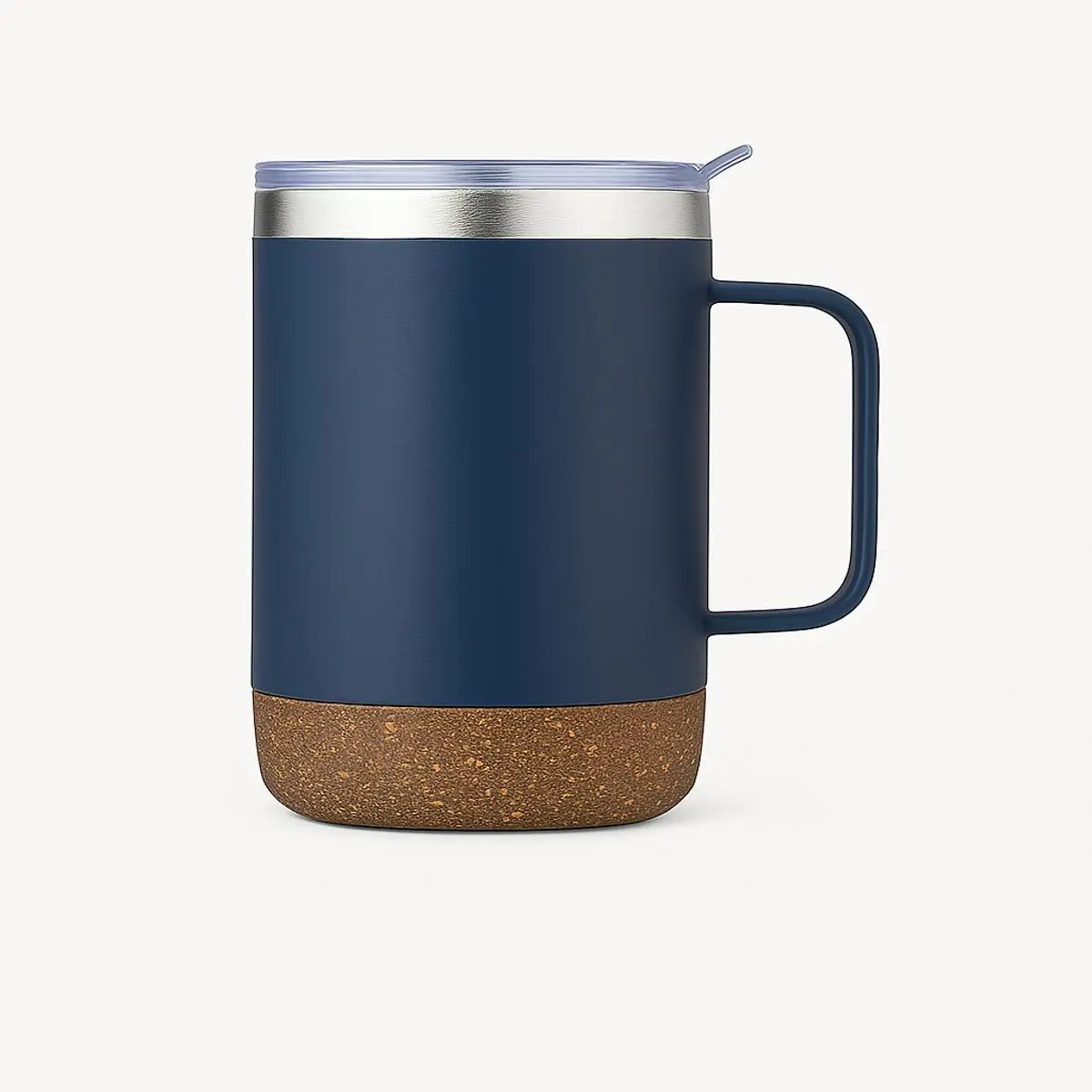 [LS-225- Blue] 12oz Vacuum Mug with Cork Bottom (Blue)