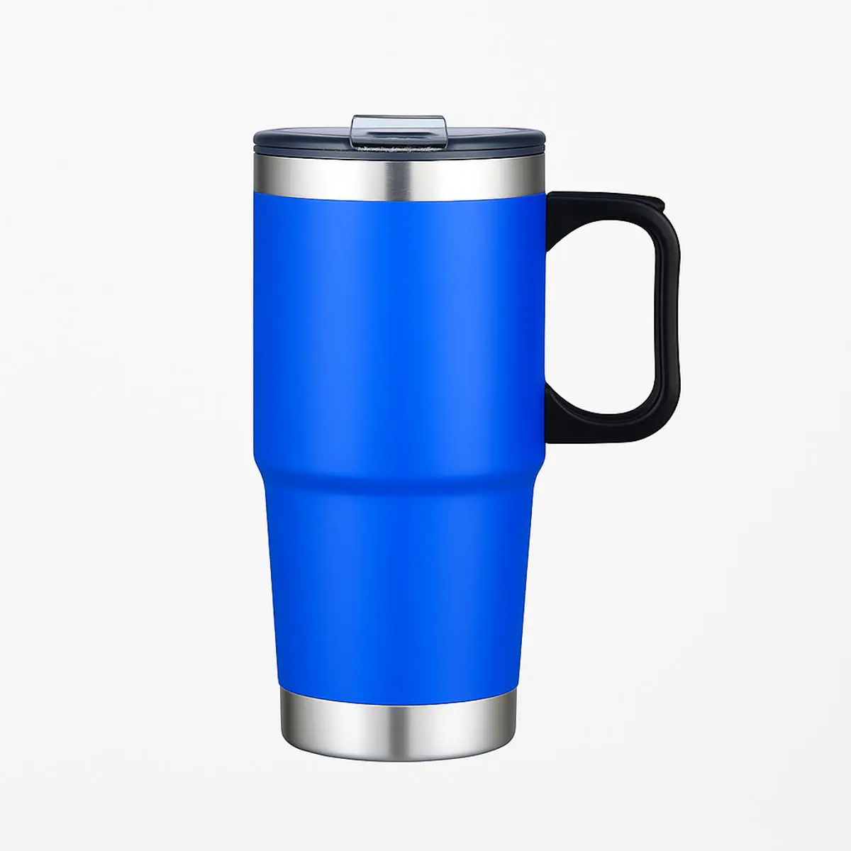 [LS-298- Blue] 24oz Stainless Steel Travel Mug with Stainless Steel Bottom (Blue)