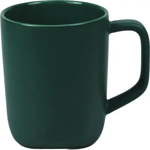 [LS-568- Green] 18OZ 15% RECYCLING CERAMIC MUG WITH TRIANGLE BOTTOM (Green)