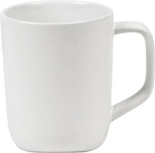 [LS-568- White] 18OZ 15% RECYCLING CERAMIC MUG WITH TRIANGLE BOTTOM (White)