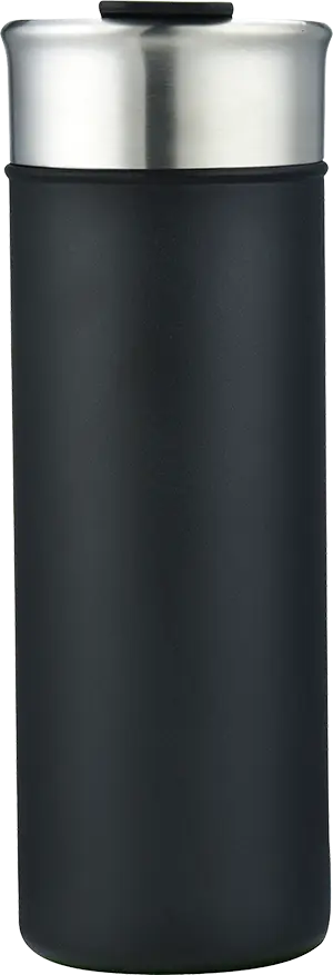 [LS-9988- Black] 18oz.. Powder Coated Stainless Steel Double Wall Vacuum Insulated Tumbler (Black)