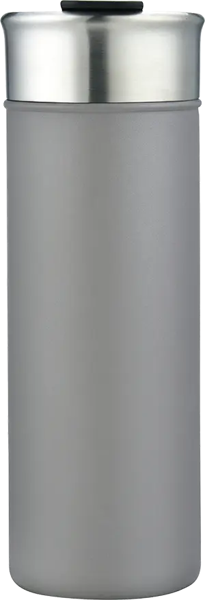 [LS-9988- Grey] 18oz.. Powder Coated Stainless Steel Double Wall Vacuum Insulated Tumbler (Grey)