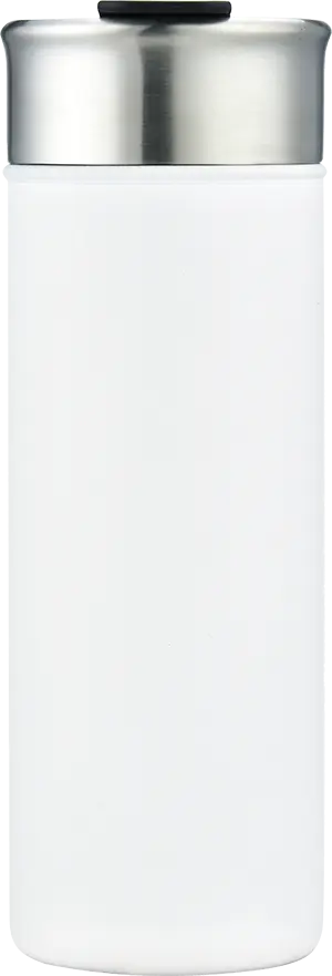 [LS-9988- White] 18oz.. Powder Coated Stainless Steel Double Wall Vacuum Insulated Tumbler (White)