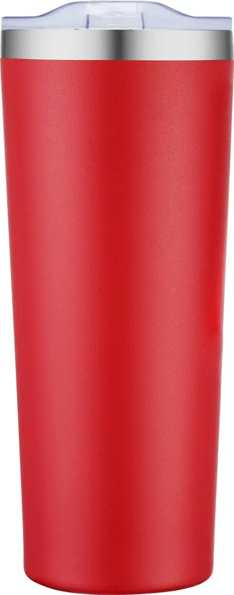 [LS-9998- Red] 28OZ Vacuum Tumbler, powder coated double wall SS with copper plating (Red)