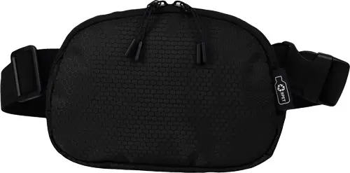 [LS-ACB665F- Black] EVERYWHERE HONEY COMB BELT BAG (Black)