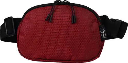 [LS-ACB665F- Red] EVERYWHERE HONEY COMB BELT BAG (Red)