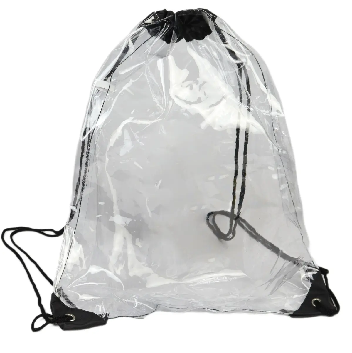 [LS-TPU602- Clear] Clear Drawstring Bag (Clear)