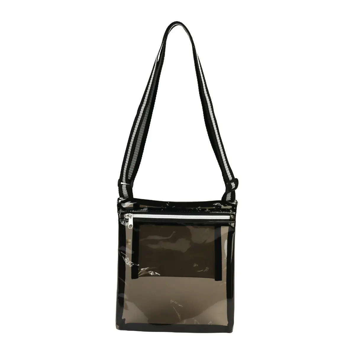 [LS-TPU603- Smoke] Clear Satchel Bag (Smoke)
