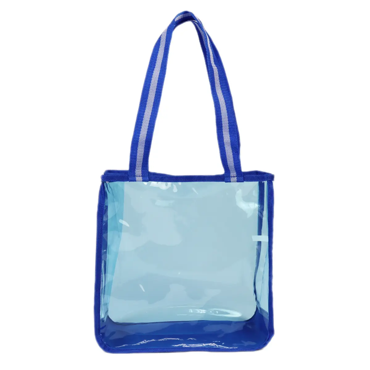 [LS-TPU605- Blue] Clear Tote Bag (Blue)
