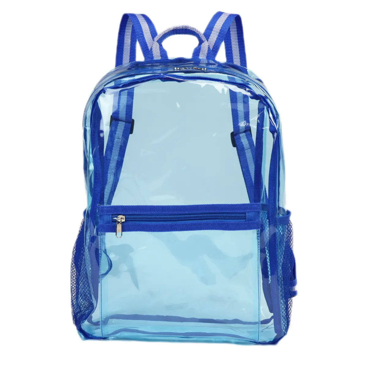 [LS-TPU608- Blue] Large Clear Backpack (Blue)