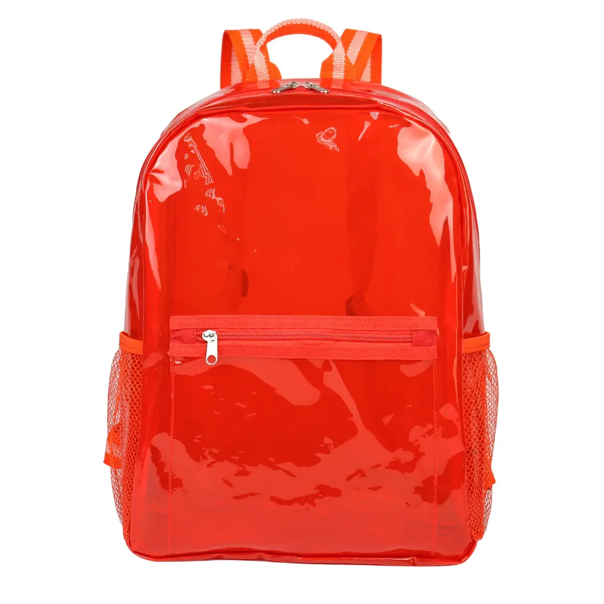 [LS-TPU608- Red] Large Clear Backpack (Red)