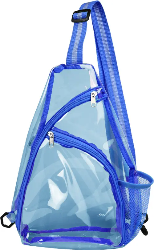 [LS-TPU609- Blue] CLEAR SLING BAG (Blue)