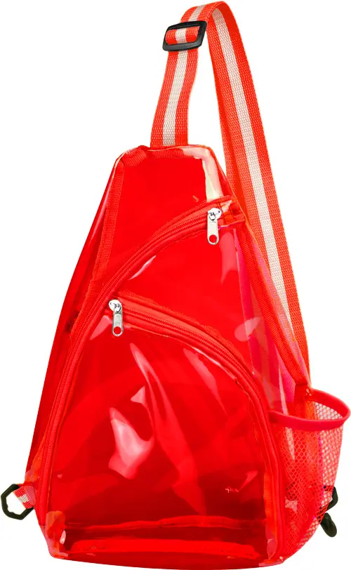 [LS-TPU609- Red] CLEAR SLING BAG (Red)