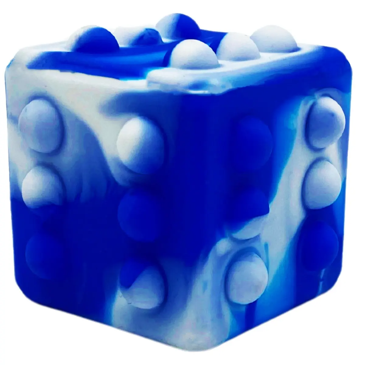 [TZY-66- Blue Swirl] Squeze Dice Cube (Blue Swirl)