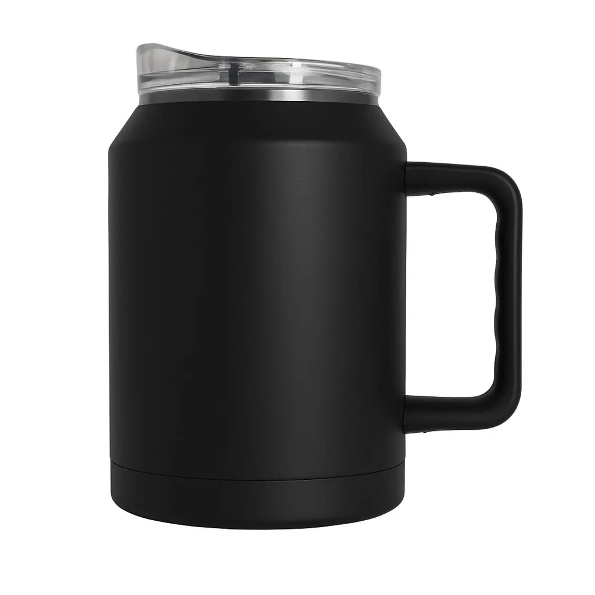 [VPS-230303- Black] 50oz double wall SS vacuum Mug &  Lid with Twist (Black)