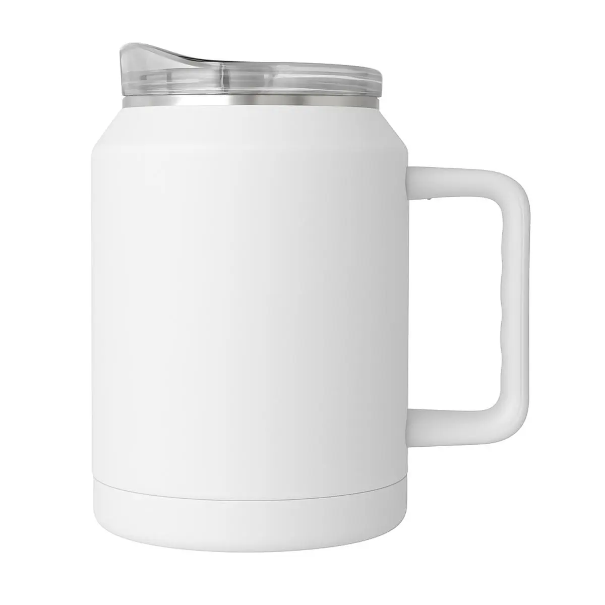 [VPS-230303- White] 50oz double wall SS vacuum Mug &  Lid with Twist (White)