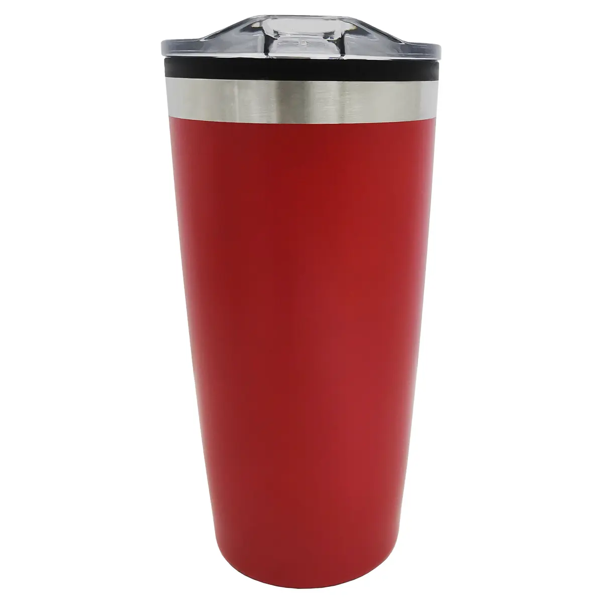 [VPS-230901- Red] 20oz double wall mug with SS outer,plastic liner (Red)