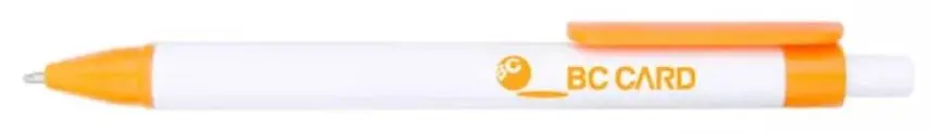[VPS-31317- Orange] Ballpoint Pen with Card Holder in Clip (Orange)