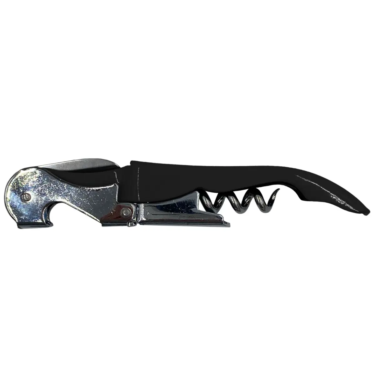 [WGH-68- Black] CORKSCREW WINE BOTTLE OPENER (Black)