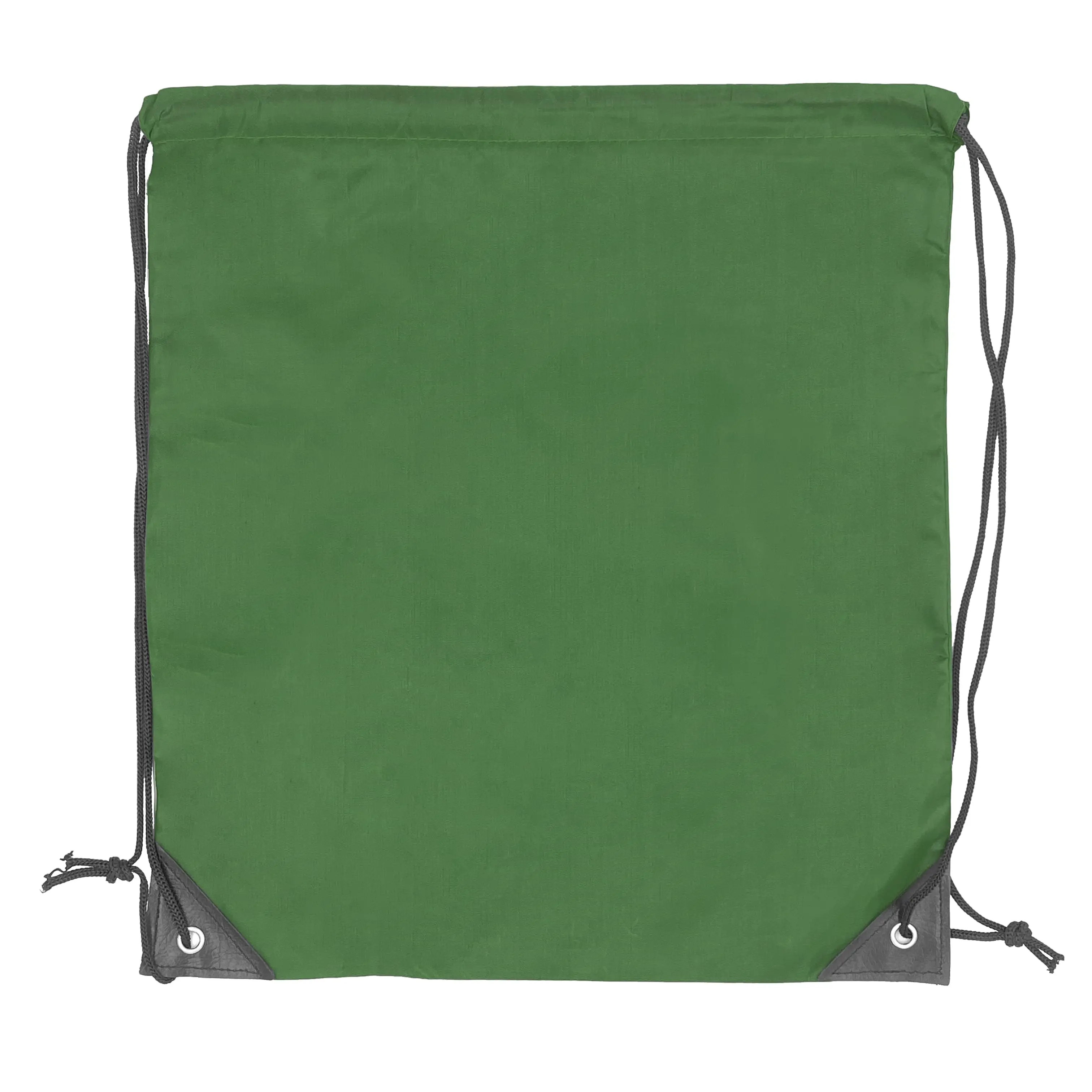 [WJ10869- AG] 210D Polyester Drawstring Bag - (14in W x 17in H) (Army Green)