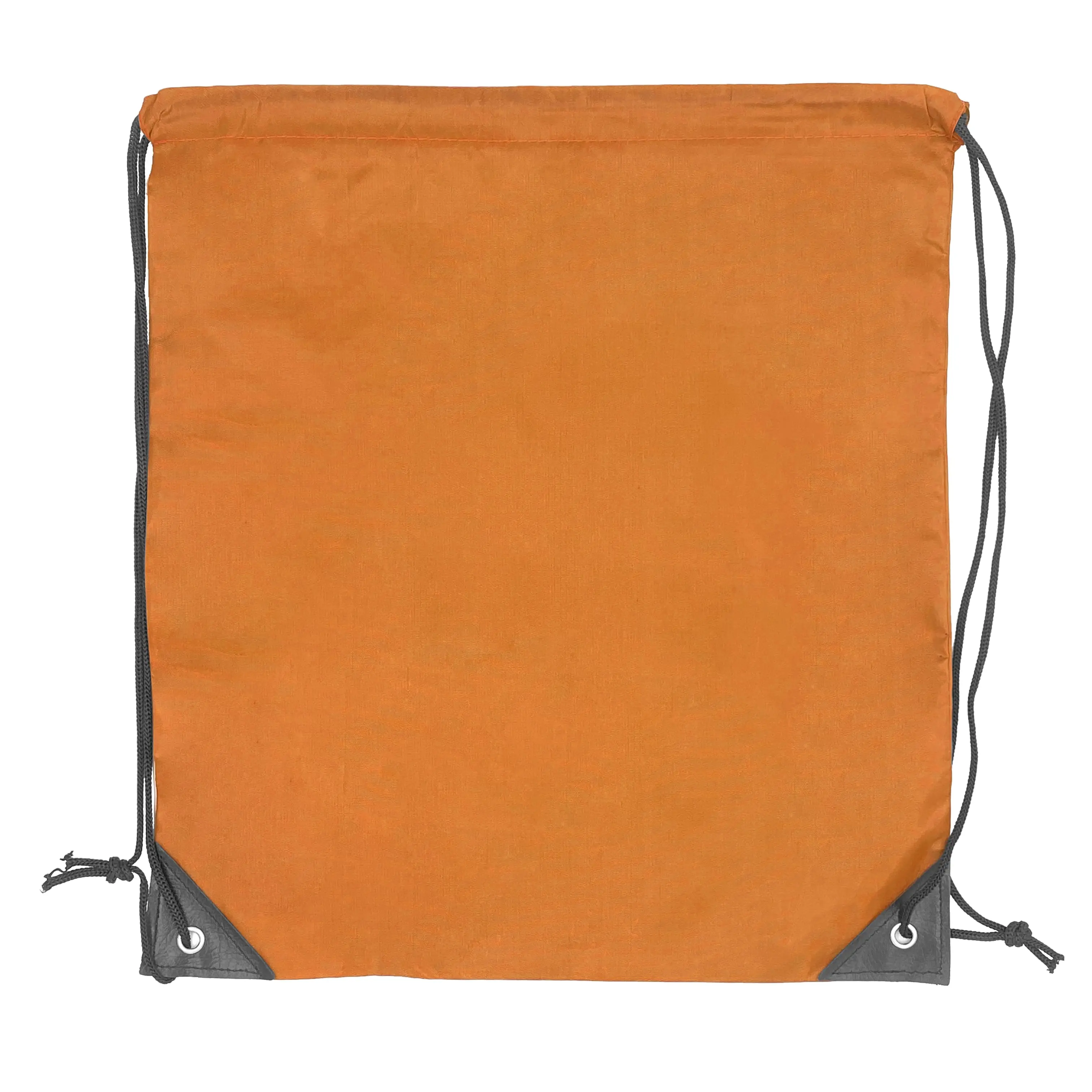 [WJ10869- ORG] 210D Polyester Drawstring Bag - (14in W x 17in H) (Orange)