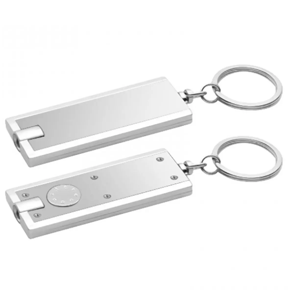 [XHDZ-6024- Silver] Slim LED Bright Keychains (Silver)