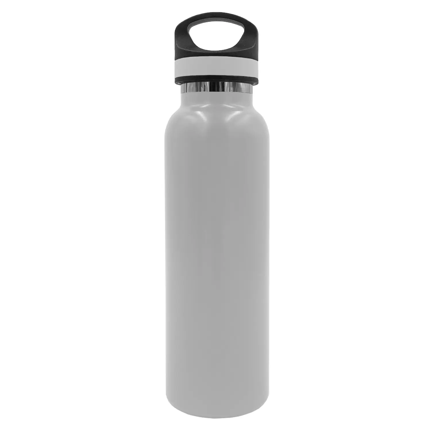 [YA600- White] Aurora 20 oz. Vacuum Stainless Steel Water Bottle (White)