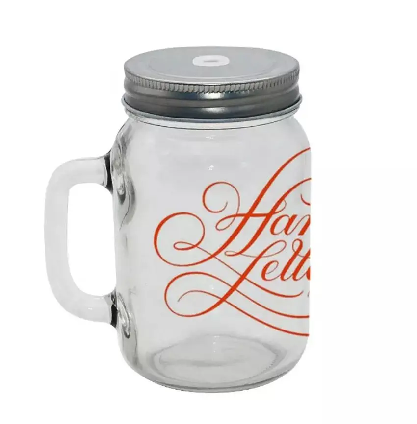 [BLBZ-010] 12oz Frosted Mason Jar Mug