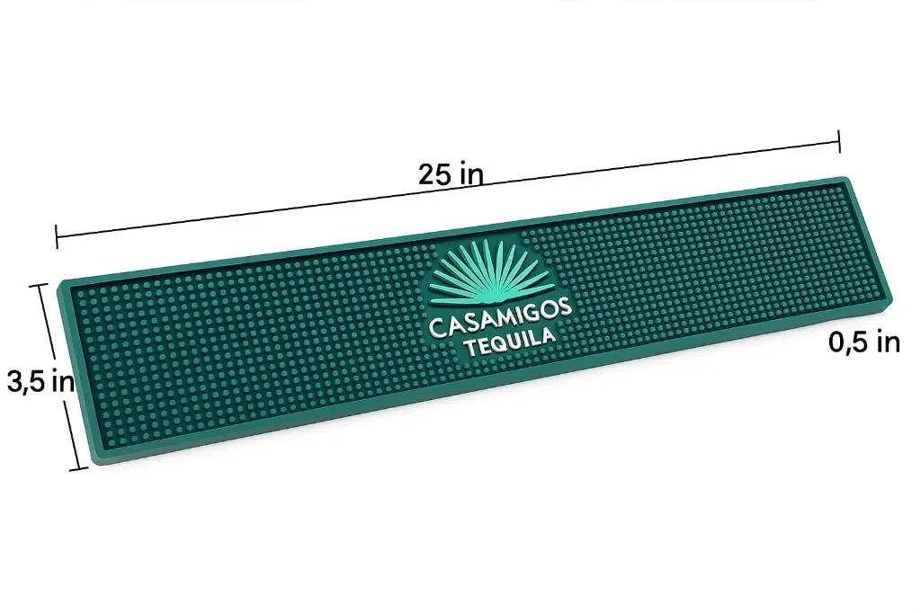 Premium PVC Bar Mat 25"x3.5"x0.5"