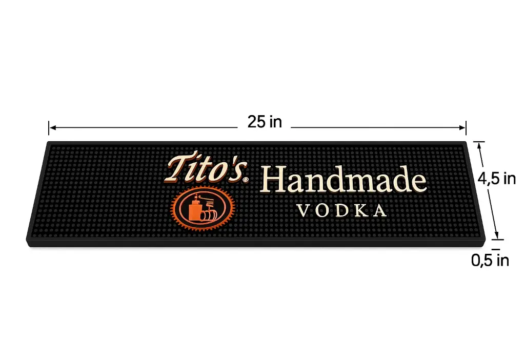 Premium PVC Bar Mat 25"x4.5"x0.5"