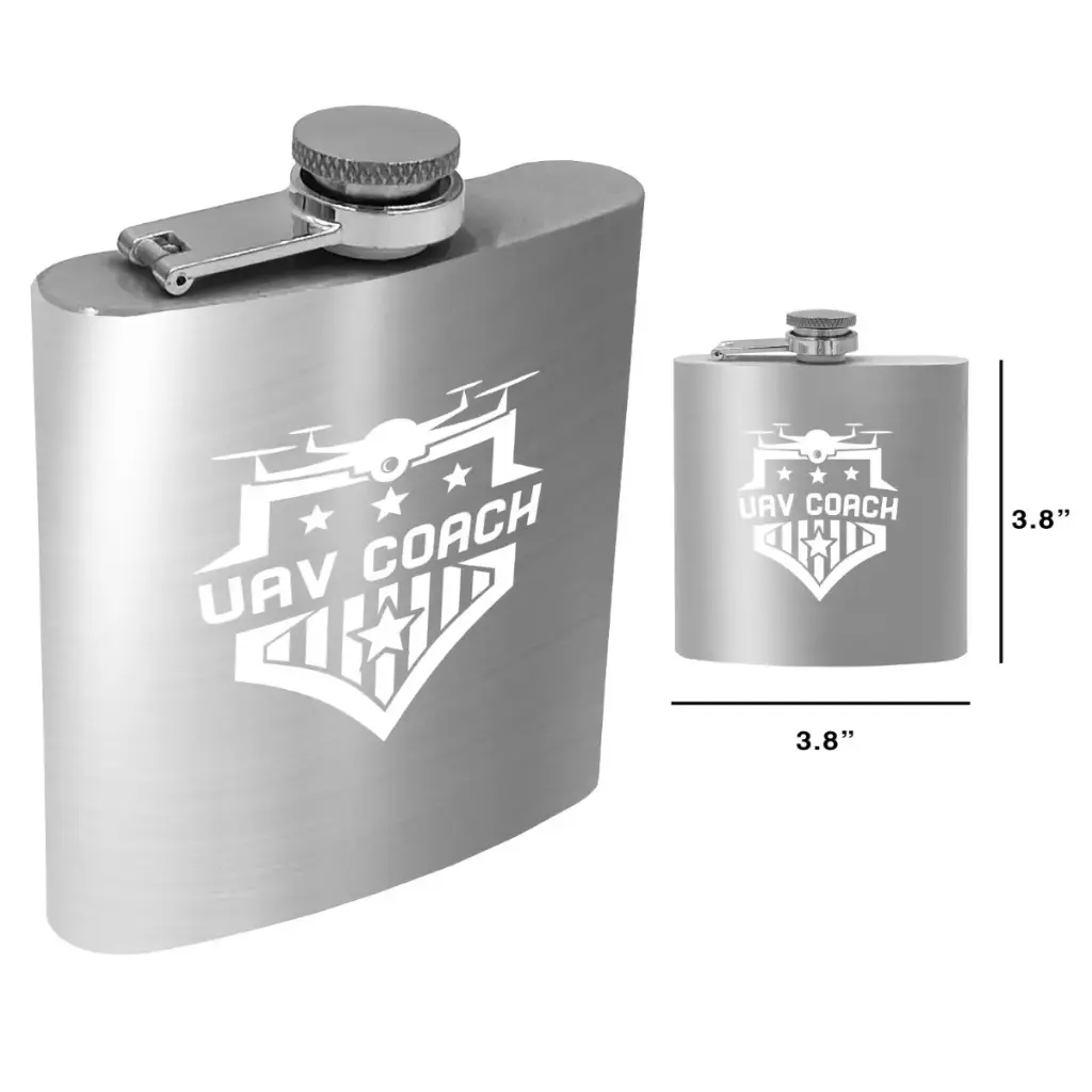 [JH304-6] Adventure SS 6oz Hip Flasks