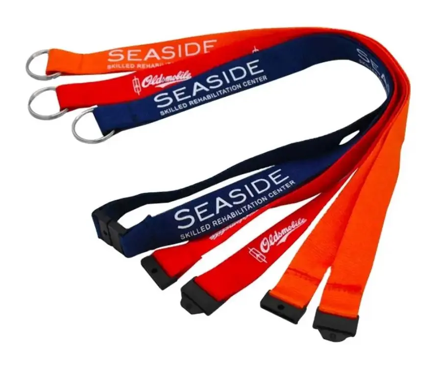 1/2" x 36" Polyester Silkscreen Lanyard with Safety Breakaway