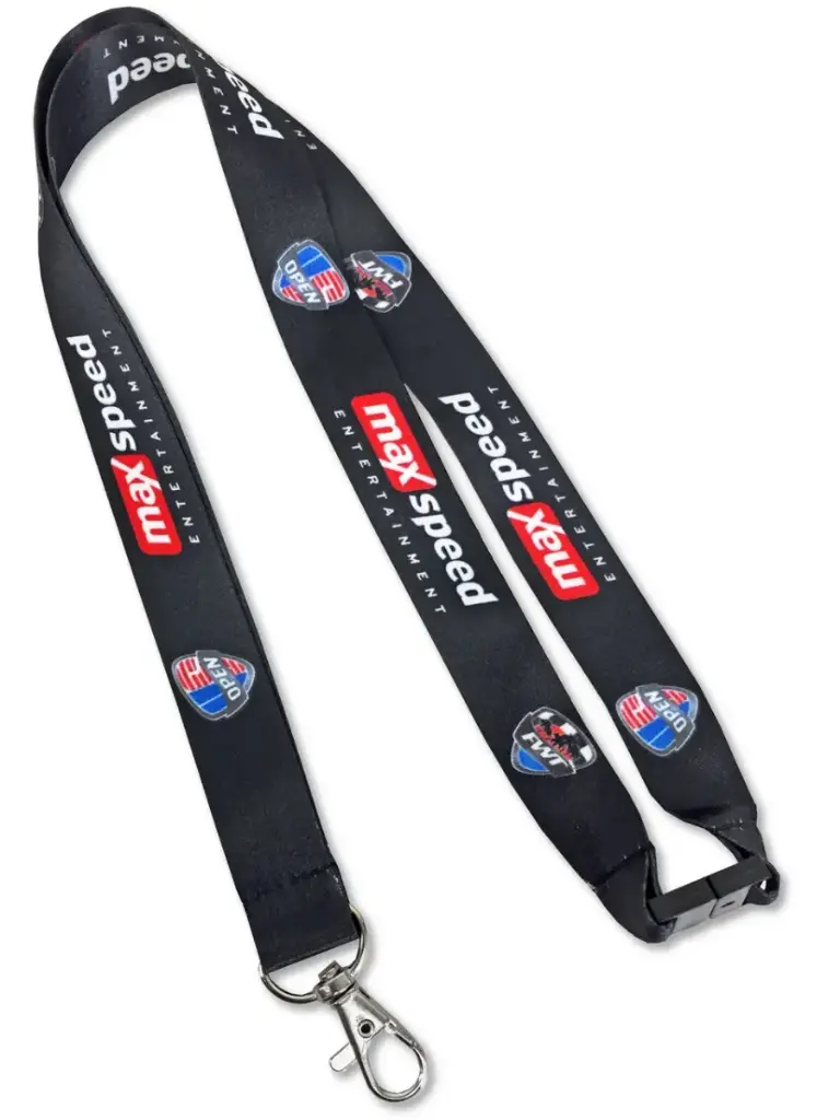 5/8" Recycled Sublimated Full Color PET Eco-friendly Lanyard Safety Breakaway