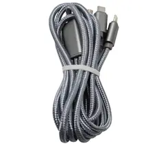 Over 6ft 3 in 1 Micro/TypeC/Lightning braided charging cable